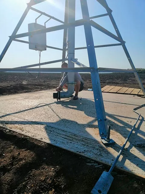Монтаж дощувальної машини